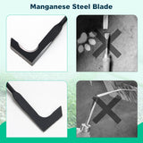Lilyvane Crack Weeder for Crevice Weeds Weeding: 59” Long Handle, Heavy Duty Carbon Steel Weed Puller for Sidewalk Paver Deck Boards Weed Removal
