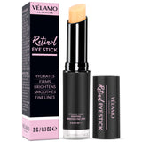 VELAMO ADVANCED Retinol Eye Stick: Retinol Eye Cream for Dark Circles and Puffiness with 1% Bakuchiol and Caffeine - Visibly Reduces Fine Lines Wrinkles Under Eye Bags with Upgraded Formula 0.1 OZ/3g