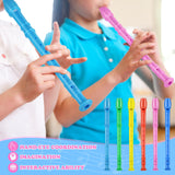8 Hole Soprano Recorders Descant Flute Bulk With Cleaning Rod German Style for Back to School Gift Christmas Shoebox Supplies Musical Instruments Party Favor (24 Pack)