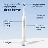 Oral-B Pro 1000 Rechargeable Electric Toothbrush, White