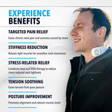 FORTHiQ Neck TENS Machine with Heat, Electric Neck Massager for Pain Relief, 15 Levels Deep Tissue Massage, Portable and Soothing, FSA or HSA Eligible