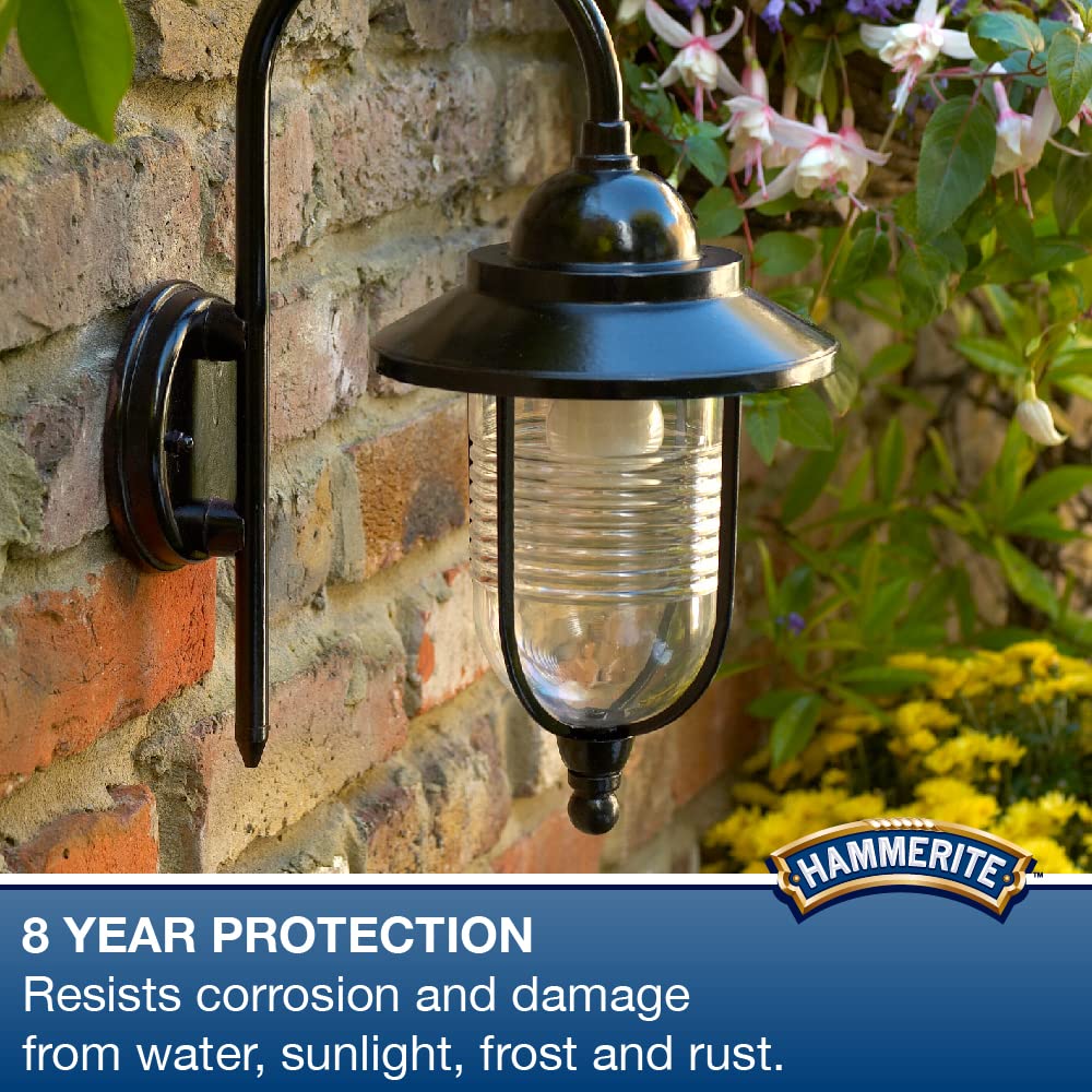 Hammerite 5092965 Metal Paint: Smooth Black 400Ml (Aerosol)