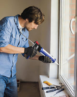 WORKPRO Caulking Gun, Hand Caulk Gun with Adjustable 9:1&18:1 Thrust Ratio