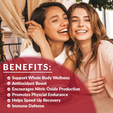 Beet Root Gummies, Nitric Oxide Supplement for Men Women | Organic Beet Gummy with Grape Seed, Pomegranate, Black Pepper, Vitamin C, B12