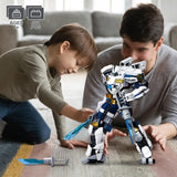 HIGH GODO Ice Warrior Mech Building Set, Cool City Protector Battle Model for Adults Boys 8+, Creative Action Robot Gifts Perfect for Christmas Birthday (561 Pieces)
