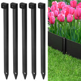 GZBEVITAR Landscape Edging Metal Stakes, 10 Inch Garden Edging Stakes