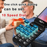 4G Flip Phone Unlocked for Seniors,Basic Flip Phone,Cell Phone for Seniors,2.8" +1.5 ''Screen,SOS Button,Speed Dial,Hans-Free,Big Buttons,Bluetooth,Camera,FM Radio,1400mAh Battery.(Matte Black)