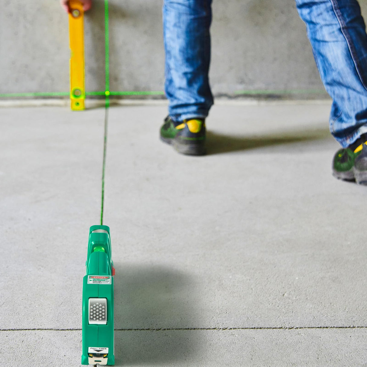 Level Tool Laser Level Leveler tool Cross Line Vertical and Horizontal Line with USB Rechargeable for Picture Hanging cabinets Tile Walls by AikTryee.