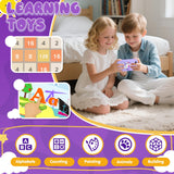 Kids Smart Phone Toys for Girls,Christmas Birthday Gifts for Girls Age 3-10 Kids Cell Phone Toys with 2.8" Touchscreen 20 Learning Games Dual Camera Music Player, 8G SD Card