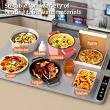 Warming Mat for Food, Food Warmers Mat, Fast Full-Surface Heating Mat for Food, Silicone Food Warmer, Electric Warming Tray for Parties Buffet,Gatherings,Everyday Use(Gray)