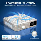 CHRISTINE SHELLY Nail Dust Collector, Powerful Vacuum Fan Vent Dust Collector Extractor Dust Suction Machine for Acrylic Nails Polishing, Nail Salon, White Diamond