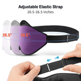 LitBear Sleep Mask for Side Sleeper Women Men, Eye Mask for Sleeping Light Blocking, 3D Contoured Cup Sleeping Mask, Soft Breathable Sleep Eye Mask with Adjustable Elastic Strap for Flight Nap