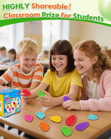 Fidget Toys Sensory Stone for Kids: 48 Pack Textured Worry Stones - Bulk Fidgets for Classroom Prizes Gooide Bag Stuffers - ADHD Tools for Autism Kids Calming - Gifts Christmas Stocking Stuffers