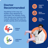 Squatty Potty The Original Bathroom Toilet Stool Curve Lightweight with Sleek and Modern Design, Pink, 7"