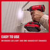CRAFTSMAN Cordless 1/4 Impact Driver with 2 Ah Lithium Ion Battery, Charger and PH2 Screwdriving Bit, LED Light, High Torque, Variable Speed, 2900 RPM (CMCF801D1)