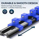 Reniteco 9-Piece Socket Organizer Set - 1/4-Inch x 48 Clips, 3/8-Inch x 45 Clips, 1/2-Inch x 36 Clips, Heavy Duty ABS Socket Holder, Premium Quality Socket Clip Rail Holder for Tool Box Drawer