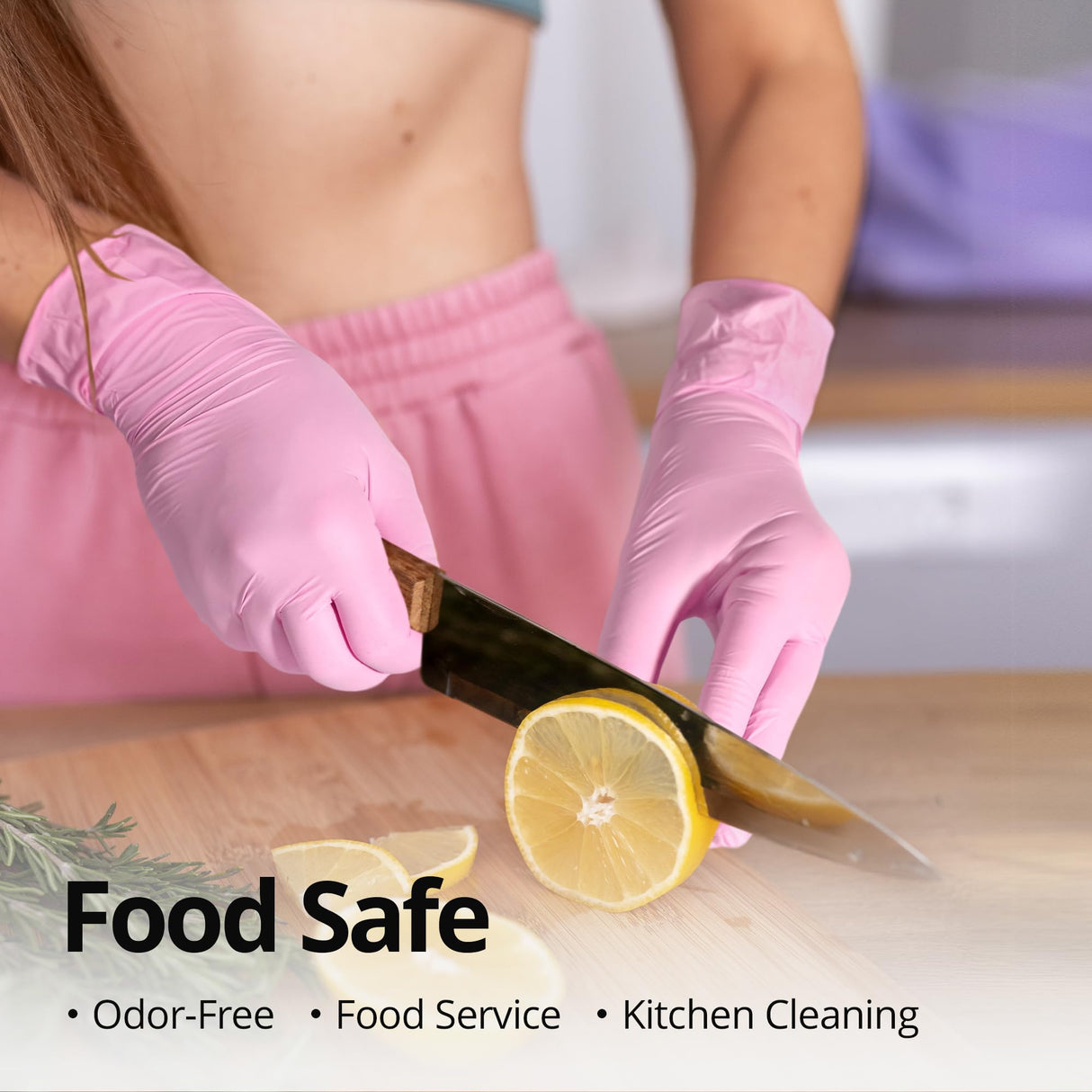 SwiftGrip Pink Disposable Gloves, Medical exam Gloves Disposable Latex Free, Gloves for Cleaning & Esthetician, Pink Rubber Gloves, Pink Cleaning Gloves, Powder-Free, 1000-ct Case (Small)