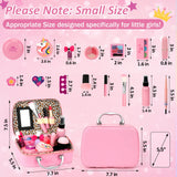 For Ideahome Kids Washable Makeup Girl Toys - Real Make Up Set, Little Girls Makeup Kit for Toddler Kid Children Princess, Christmas Birthday Gift Toys for Girl 4 5 6 7 8 9 10 Year Old