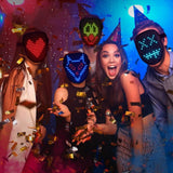 ORWINE LED Mask, Light Up Mask with Gesture Sensing, Unisex LED Lighted Face Transforming Masks for Festival Dj Cosplay Halloween Costume Masquerade Parties Christmas Gifts for Kids