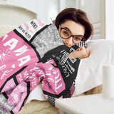 CUJUYO Christian Gifts for Women Blanket 80"x60" - I Am a Child of God Blankets - Inspirational Religious Catholic Spiritual Christmas Birthday Gifts for Women