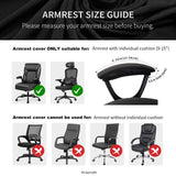 Water Resistant Stretch Computer Office Chair Cover with Armrest Covers Durable Zipper Universal Washable Removable Spandex Rotating Boss Chair Slipcovers Anti-dust Soft Desk Chair Seat Protector