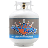 Flame King YSN-201 20-Pound Steel Propane Tank Cylinder with Type 1 OPD Valve, White