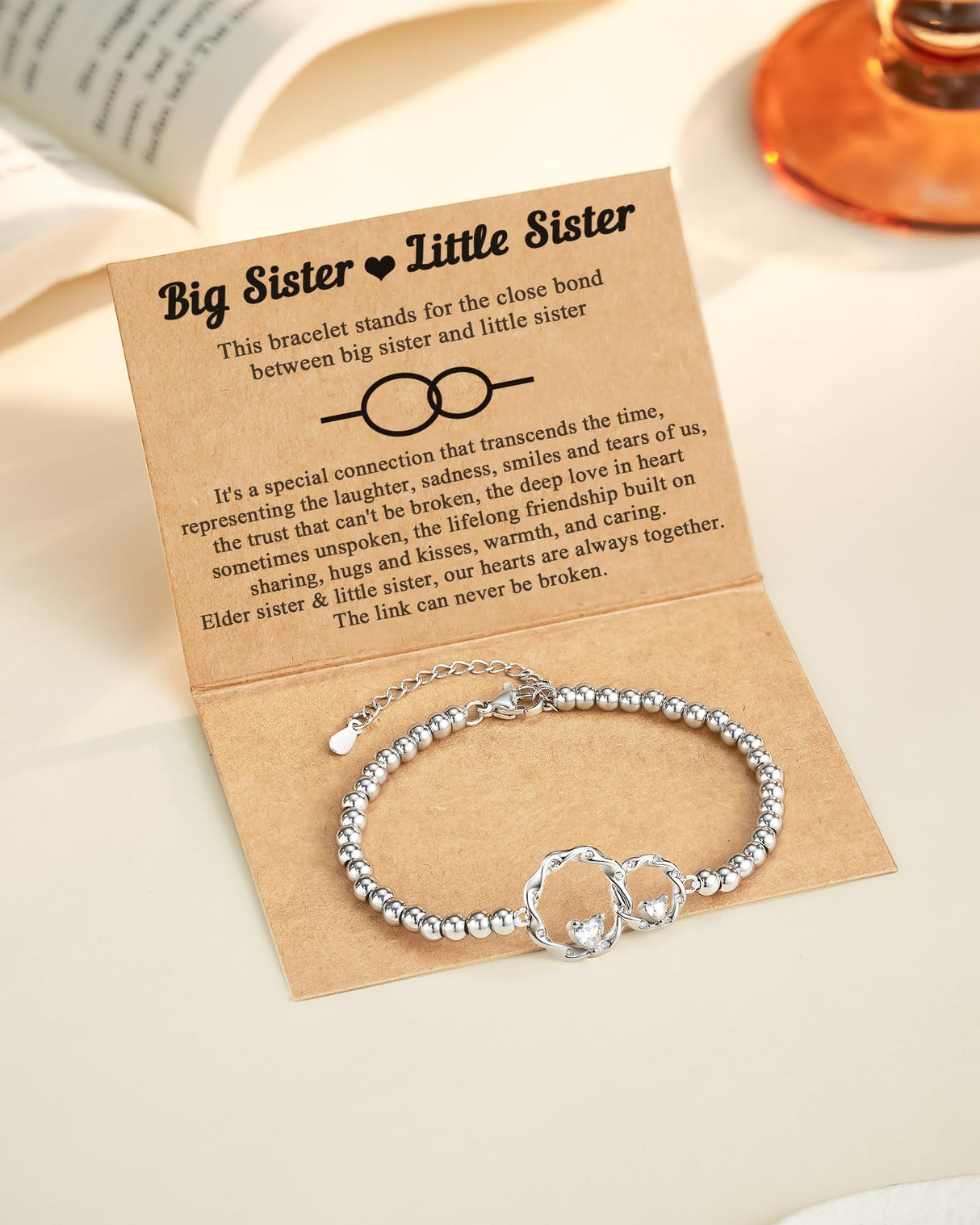 Tarsus Gifts for Sister, Birthday Sisters Gifts from Sister Bracelet
