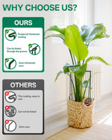 8 Pack 24 In Plant Support Stakes, Peony Cages And Supports with 15 Lables