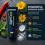 Original Capacare Neuropathy Relief Cream, Neurosoothe Formula Nerve Cream, Contains Capsaicin, Arnica, Menthol, Msm, and Glucosamine, Suitable for Feet, Hands, Legs, Muscles, Joints and Waist 100g