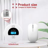 3-Pack Interconnected Smoke Detectors and Carbon Monoxide Alarm with Test & Silence Button, Battery Powered, Smoke and CO Detector for Any Room, Peace of Mind