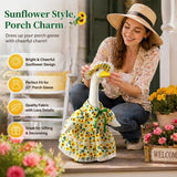 Aigidusansu Porch Goose Outfits Summer Sunflower Dress Goose Outfit Cute Lawn Porch Goose Clothes Fits 23" Goose Statue for Outdoor Garden Yard Patio Art Decor
