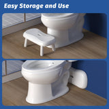 Clirass Toilet Stool Squat - 6.7", 7.5", 8.3" and 9" Adjustable Heights - Bathroom Potty Poop Stool for Adults and Kids with Non-Slip Design
