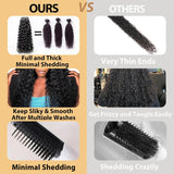 Human Hair Bundles 12A Water Wave Human Hair Bundle 26 24 22 20 inch Wet and Wavy Double Weft Burmese Curly 4 Bundles Hair Extensions Natural Deep Wave Bundle for Women