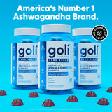 Goli Zero Sugar Ashwagandha & Vitamin D, Maca, L-Theanine Gummies, No Artificial Sweeteners, No Sugar Alcohols. Mixed Berry, KSM-66, Vegan, Plant Based, Non-GMO, Gluten-Free & Gelatin Free. (3)