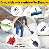 Universal Shovel Handle Extension, Ergonomic Attachment for Gardening Tool