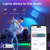 Linkind Matter Smart Light Bulb, WiFi Smart Bulbs, Work with Apple Home, Siri, Alexa, Google, SmartThings, AiDot, RGBTW Color Changing Bulbs Mood Lighting, Music Sync, A19 E26 60W, 2.4Ghz WiFi 6 Pack