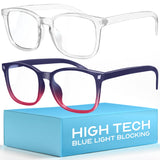 livho High Tech Blue Light Glasses - Advanced 99% Blue Light Blocking Computer Glasses - Anti Eyestrain & UV Glare Protection