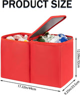 Cooler Organizer Insert for Bogg Bag XL - Leak-Proof Portable Ice Chest with Divider Tray and Zipper - Topper Tray and Cup Holder Compatible Accessories