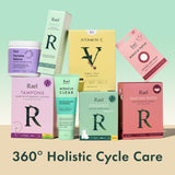 Rael Pads for Women, Organic Cotton Cover - Period Pads with Wings, Feminine Care, Sanitary Napkins, Heavy Absorbency, Unscented (Large, 36 Count)