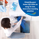 Breezeo Laundry Detergent Strips (48 strips) – Free & Clear - More Convenient than Pods, Pacs, Liquids or Powders – Great for Home, Dorm, Travel, Camping & Hand-Washing