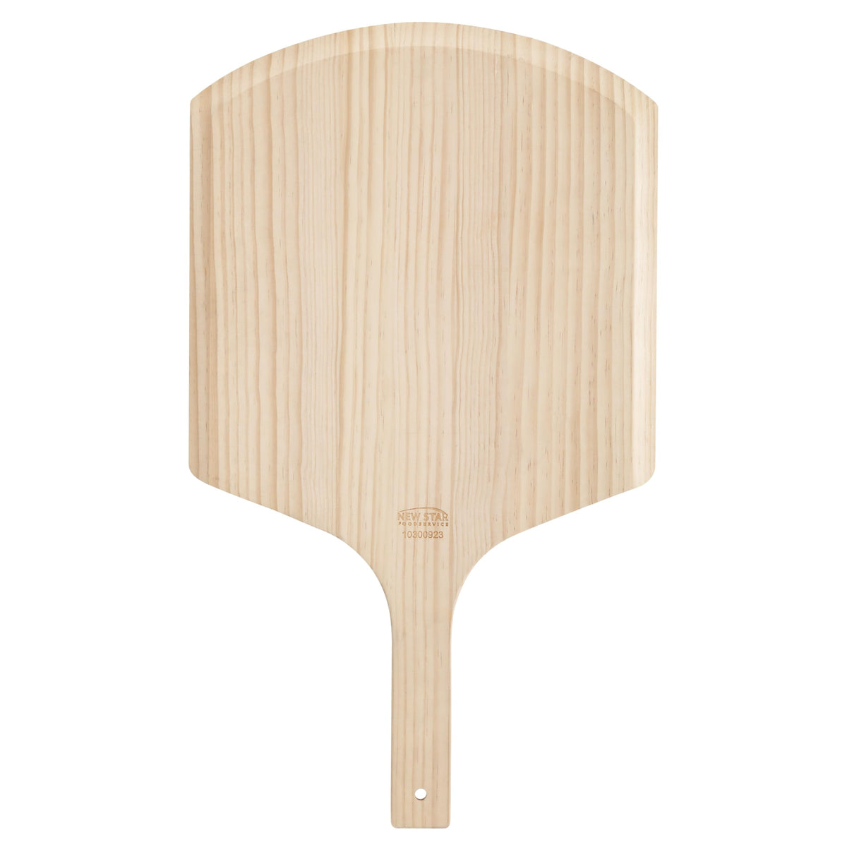 New Star Foodservice Wooden Pizza Peel, 16" L x 14" W, 24" Overall