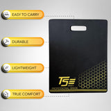 True Flex Protective Kneeling Pad, Premium Quality Neoprene Pad, Heavy Duty Stabilization, Easy to Carry Handle, Comfortable Ergonomic Design Kneeling Mat by TSE Safety,Black 14 inches x 18 inches