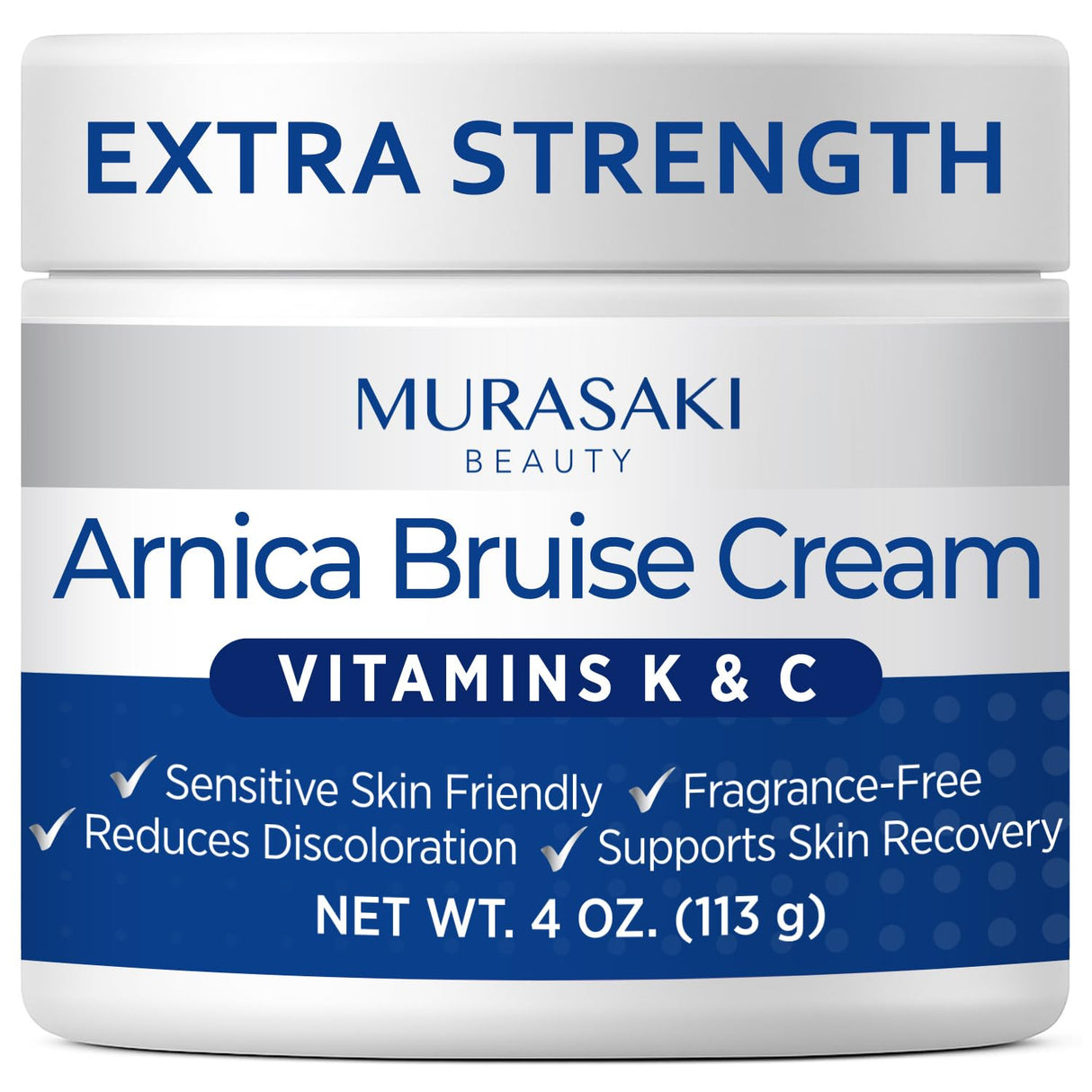 MURASAKI BEAUTY Arnica Bruise Cream Extra Strength: Fast Healing for Bruising and Swelling on Thin & Sensitive Skin