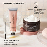 Josie Maran 4 Piece Whipped Argan Oil Body Butter - Skin Firming Cream with Whipped Shea Butter, Avocado Oil & Fatty Acids - Cruelty-Free Skincare - (4 oz)