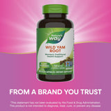 Nature's Way Wild Yam Root, Women's Traditional Health Support*, 700 mg per 2-Capsule Serving, Non-GMO Project Verified, 180 Vegan Capsules (Packaging May Vary)