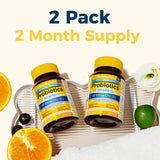 NewRhythm Probiotics 50 Billion CFU 20 Strains, 120 Veggie Capsules, Targeted Release Technology, Stomach Acid Resistant, No Need for Refrigeration, Non-GMO, Gluten Free