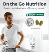 USDA Organic Super Greens Supplement - Organic Greens Fruits and Vegetable Supplement for Adults with 28 Superfood Complex with Superfruits Roots Herbs & More - Vegan & Non-GMO (Up to 3 Month Supply)