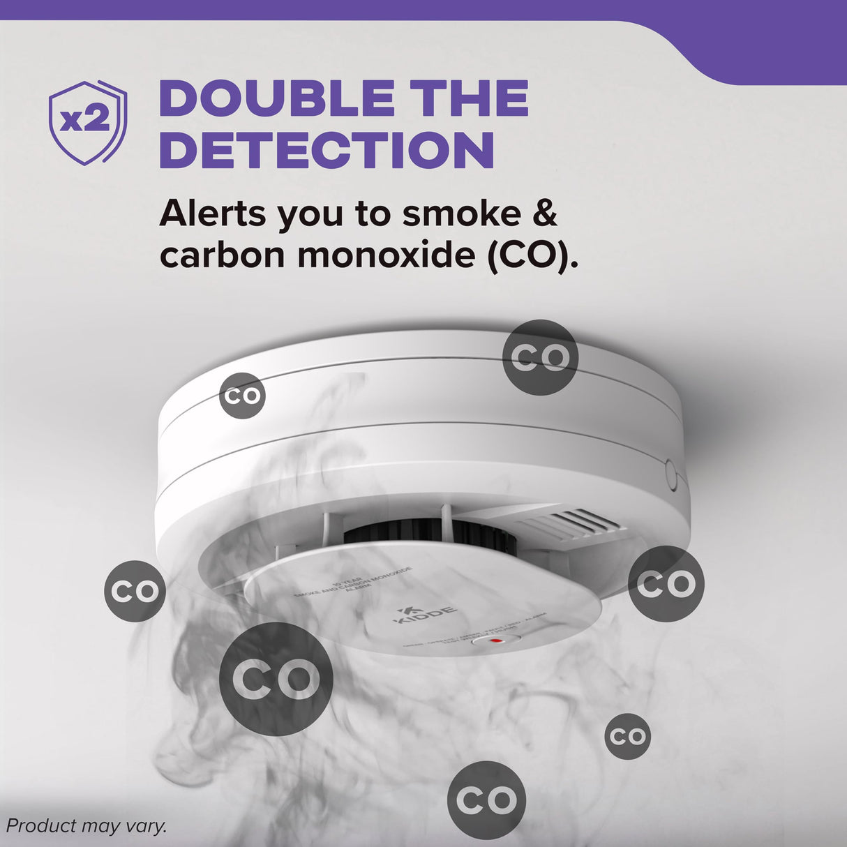 Kidde Smoke & Carbon Monoxide Detectors, 10-Year Battery Powered & Hardwired, Voice Alerts
