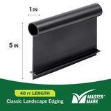 Master Mark Pro Landscape Edging Kit – 5 Inch x 40 Ft Heavy‑Duty Garden Border with YardPack (20 Spikes & 2 Connectors), Flexible Lawn Edging for Flower Beds, Gardens, Tree Rings and Landscaping