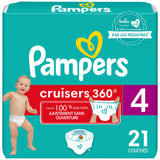 Pampers Diapers - Cruisers 360 - Size 6, 48 Count, Babyproof up to 100% Leakproof Pull-On Diaper
